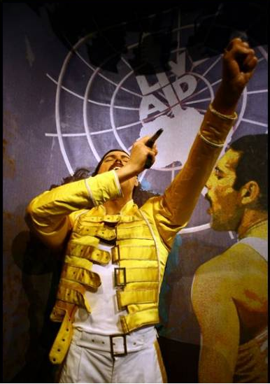 waxed freddie from madam tusso museum